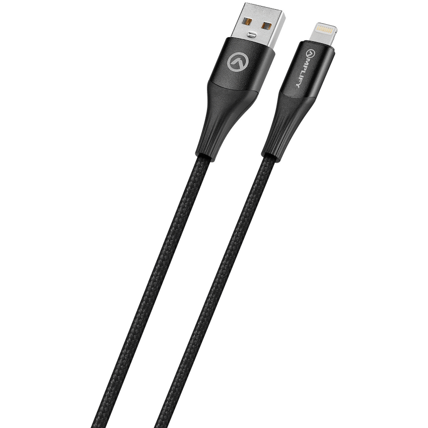 Amplify Linked Series USB to Lightning Braided Cable - Black 1m - Image 5