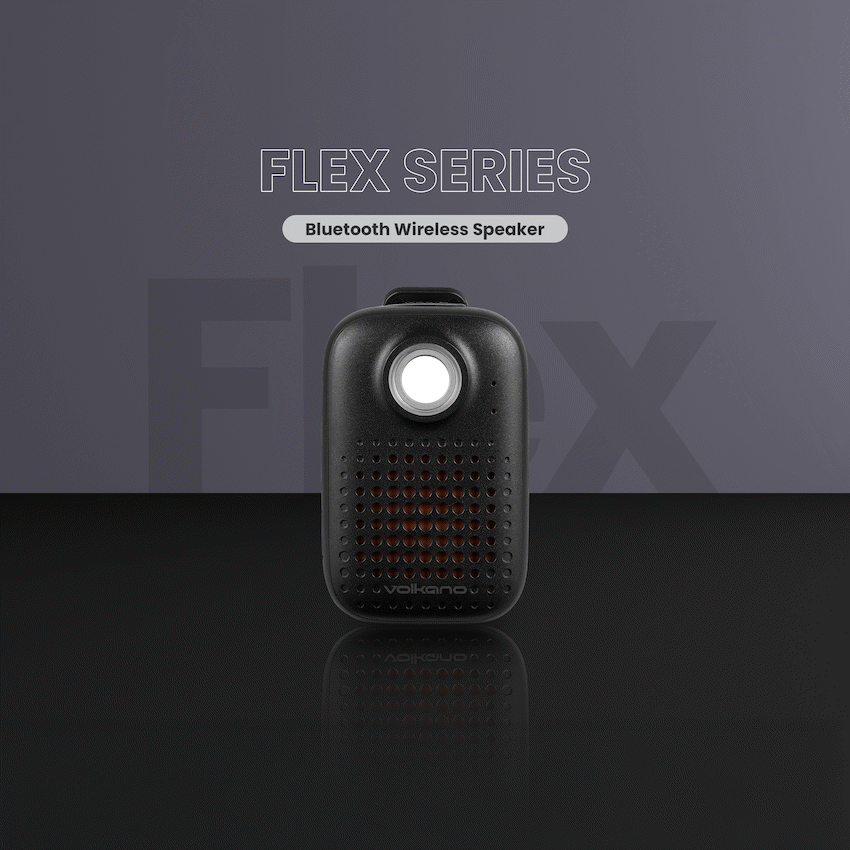 Volkano Flex Bluetooth Wireless Speaker - Black - Image 5