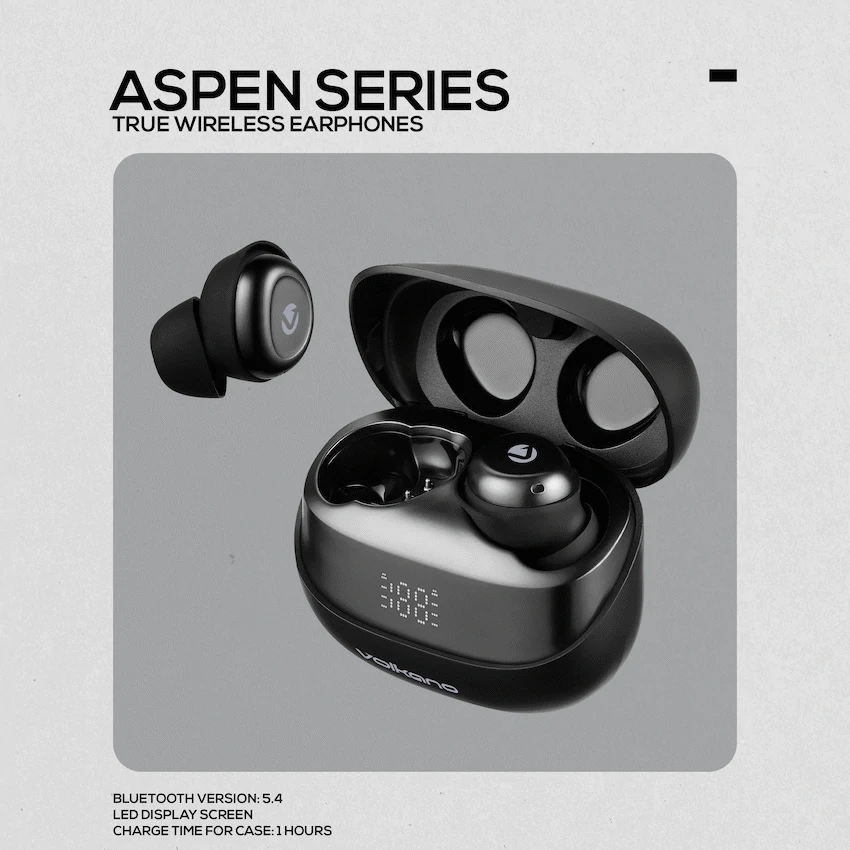 Volkano Aspen True Wireless Earphones - Black - Image 5