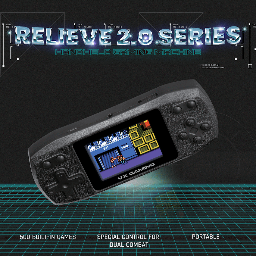 VX Gaming Relieve Series Handheld Gaming Machine - Black - Image 5