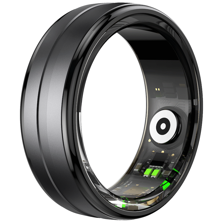 Volkano Ring Series Smart Ring with Charge Case - Black 20.6mm - Image 6