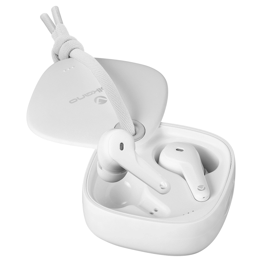 Volkano Ore Series True Wireless Earphones with Charging Case - White - Image 7