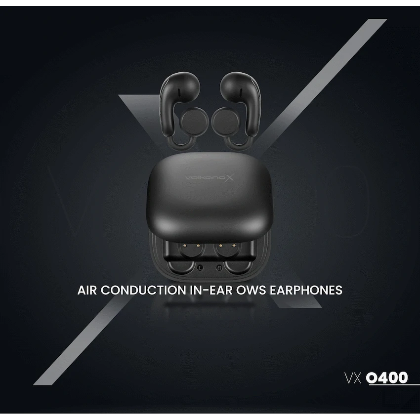 VolkanoX O400 Air Conduction In-Ear OWS Earphones - Black - Image 2