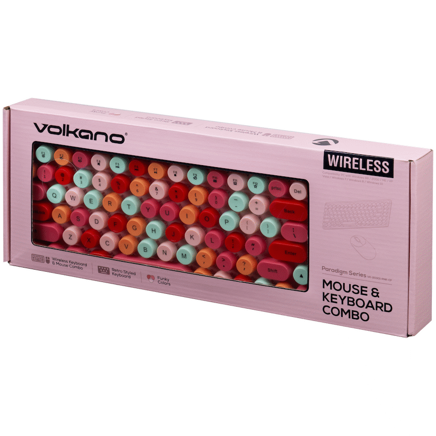 Volkano Paradigm Series Mouse and Keyboard combo - Pink - Image 10
