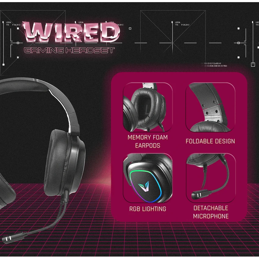 VX Gaming Thunder series Gaming Headset RGB - Image 15