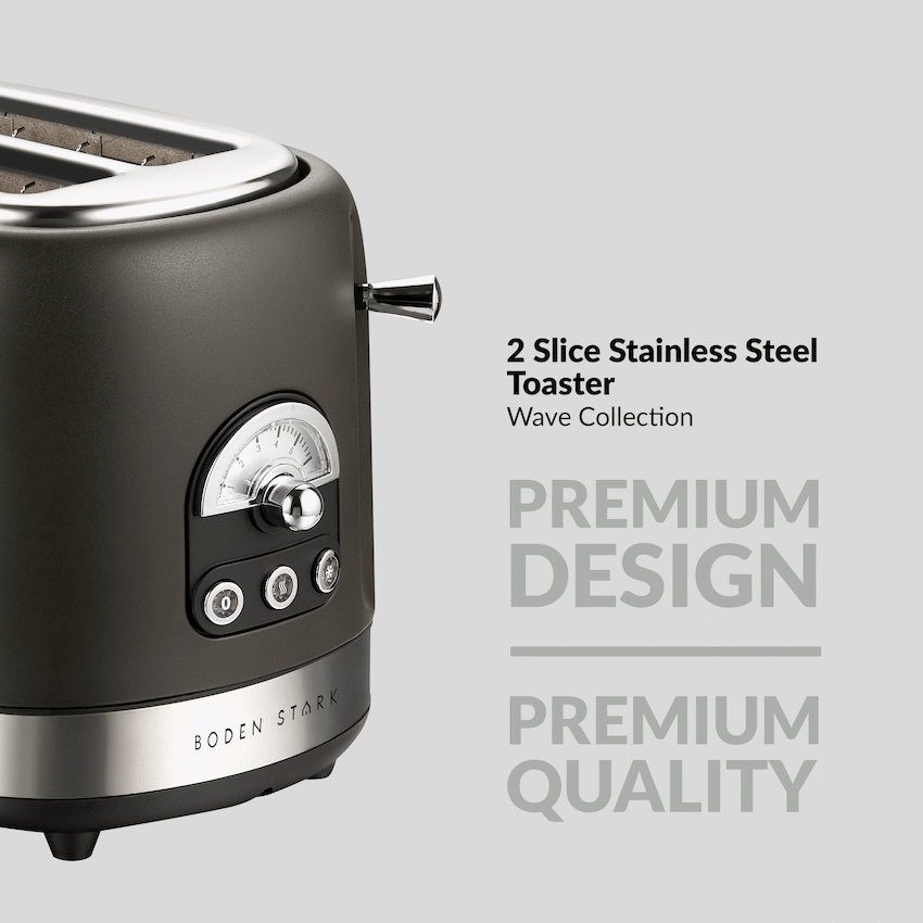 Boden Stark 2-Slice Stainless Steel Toaster - Image 5