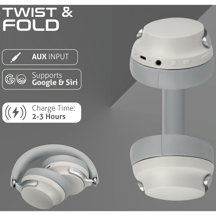 Amplify Chorus 3 Bluetooth Wireless Headphones - Nude - Image 14