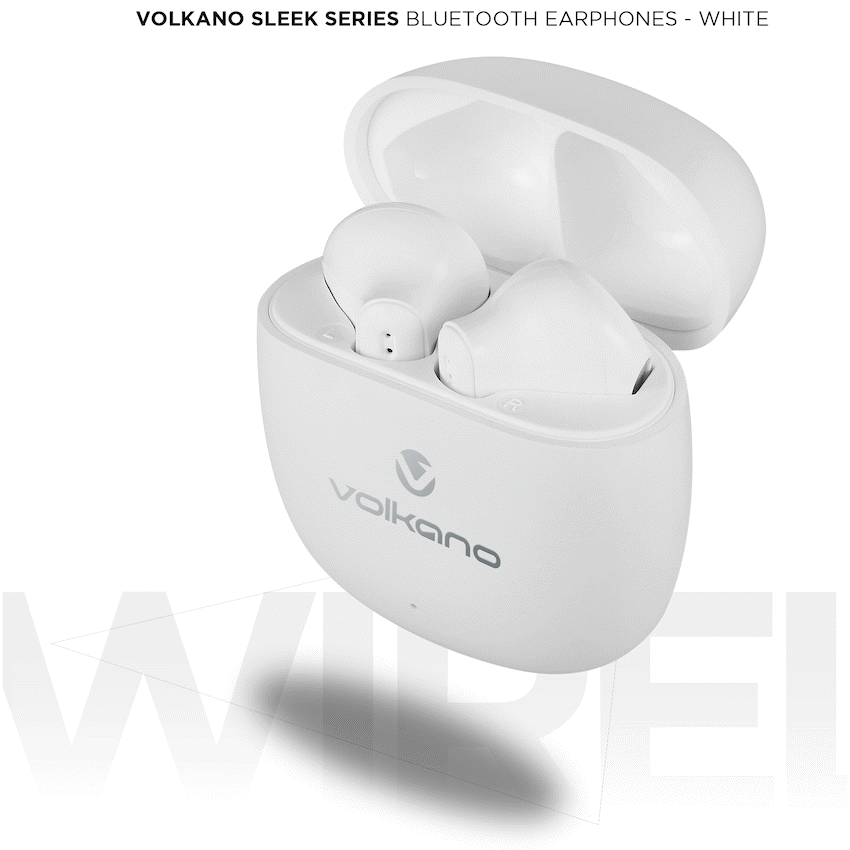 Volkano Sleek Series TWS Earphones - White - Image 19