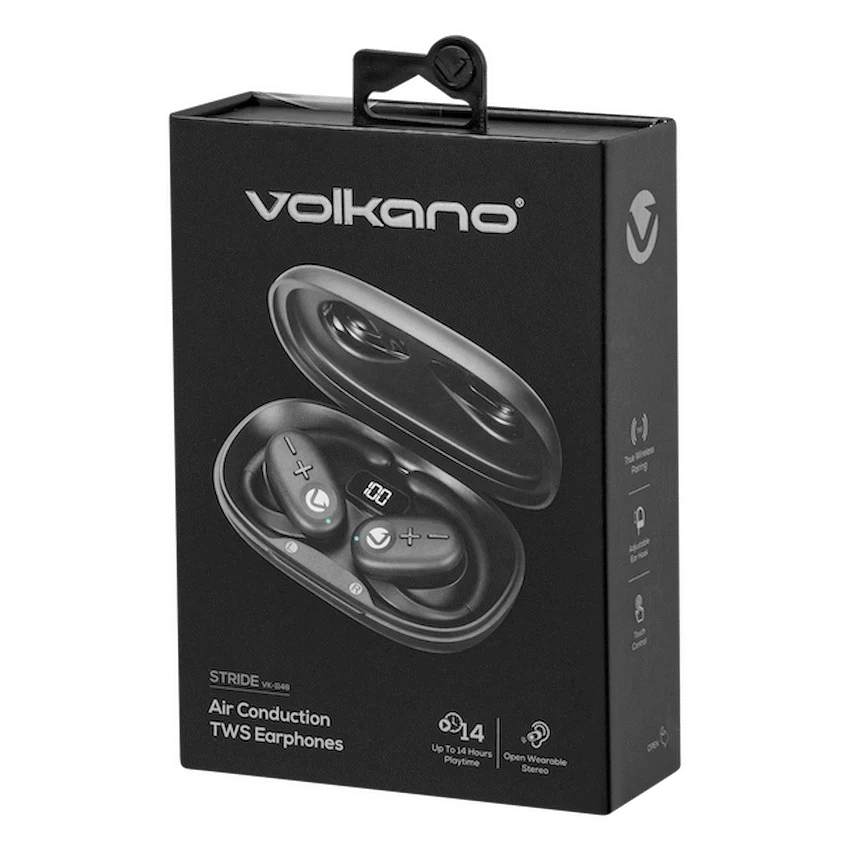 Volkano Stride Series Air Conduction TWS Earphones - Black - Image 9