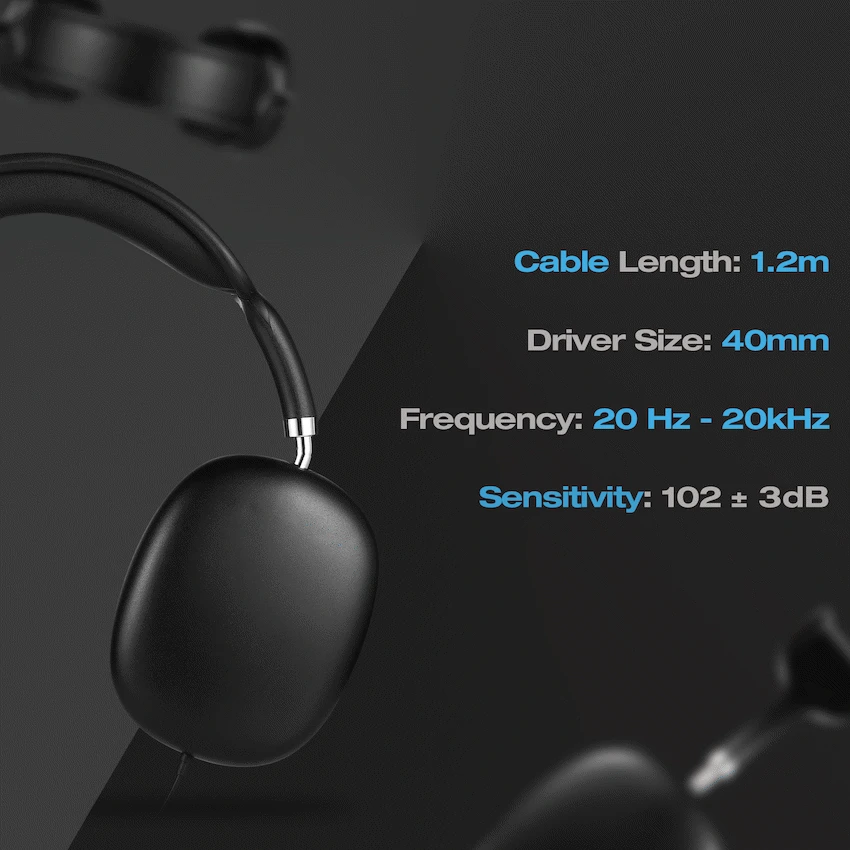 Amplify Zenith Series Aux Headphones - Black - Image 20
