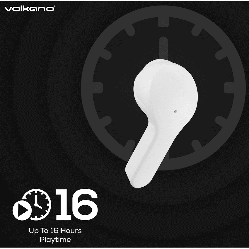 Volkano Crystalline Series TWS Earphone - White - Hardbox - Image 9