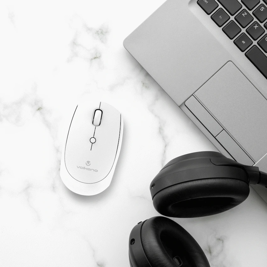 Volkano Talc Wireless Mouse - White - Image 12
