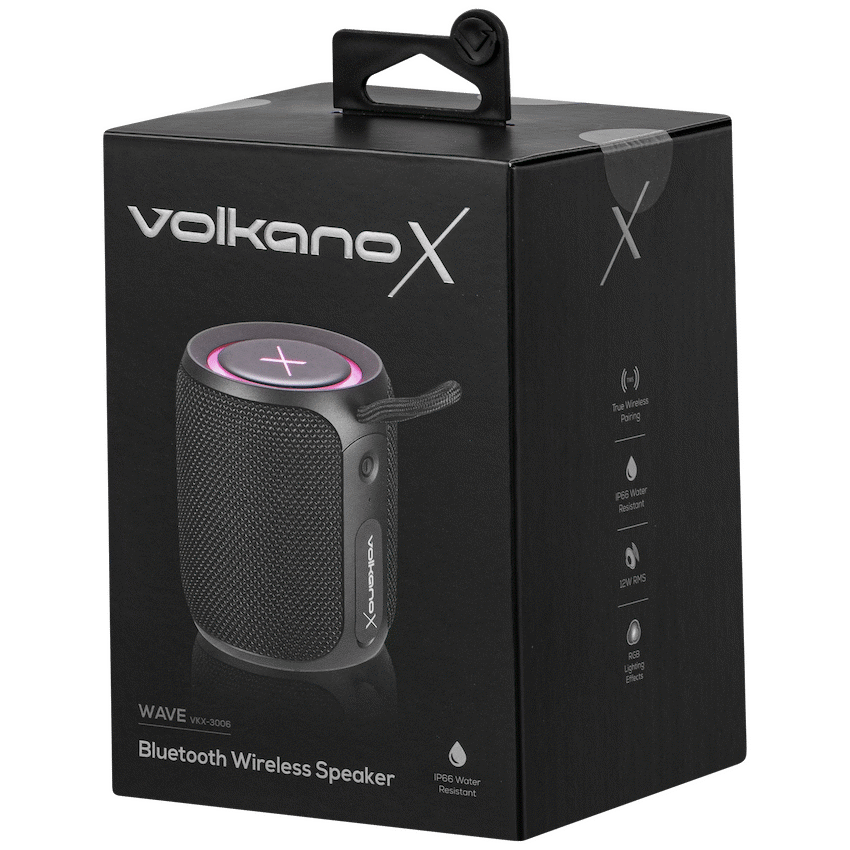 Volkano X Wave IPX66 Bluetooth Speaker - Black - Image 5