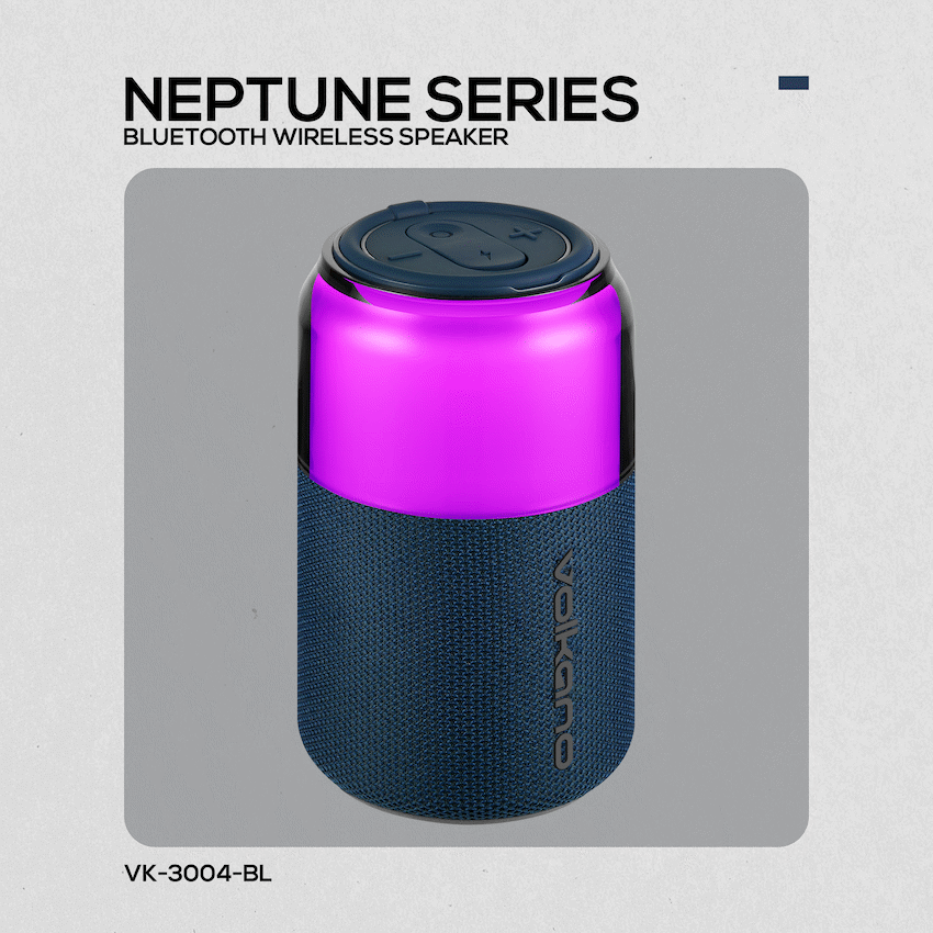 Volkano Neptune Bluetooth Wireless Speaker - Blue - Image 3