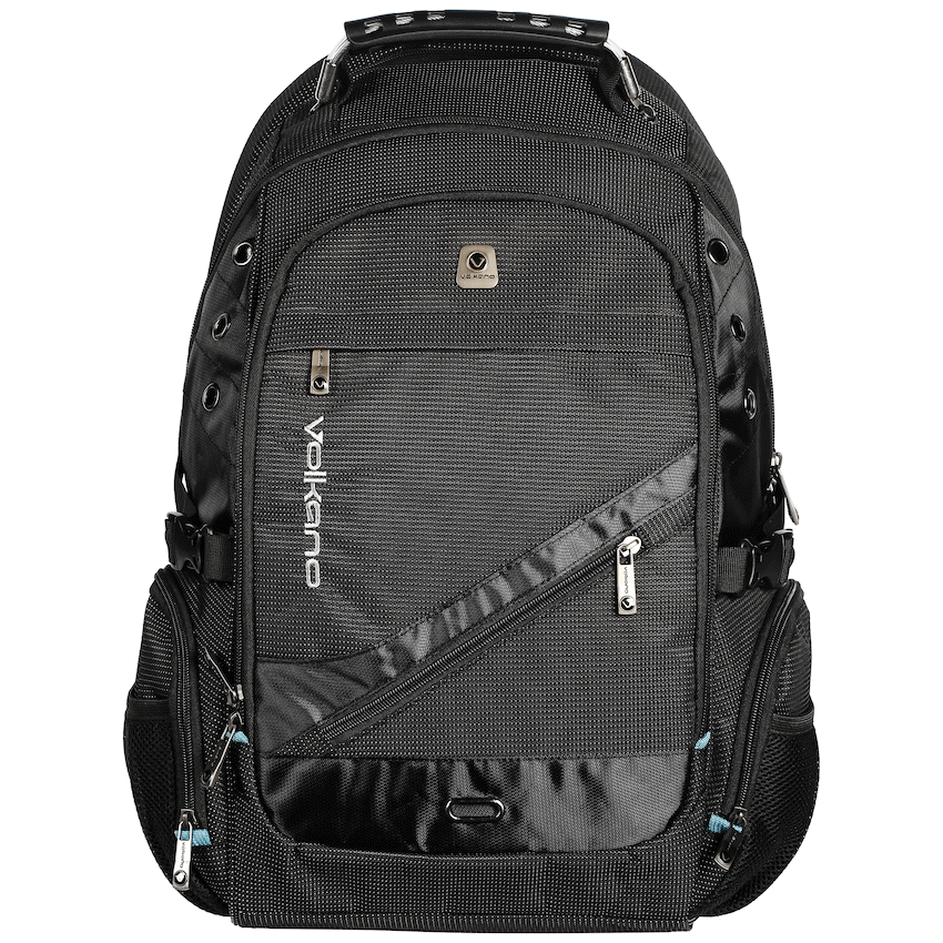 Volkano G-Unit Backpack - Black/Grey/Turquoise - Image 9