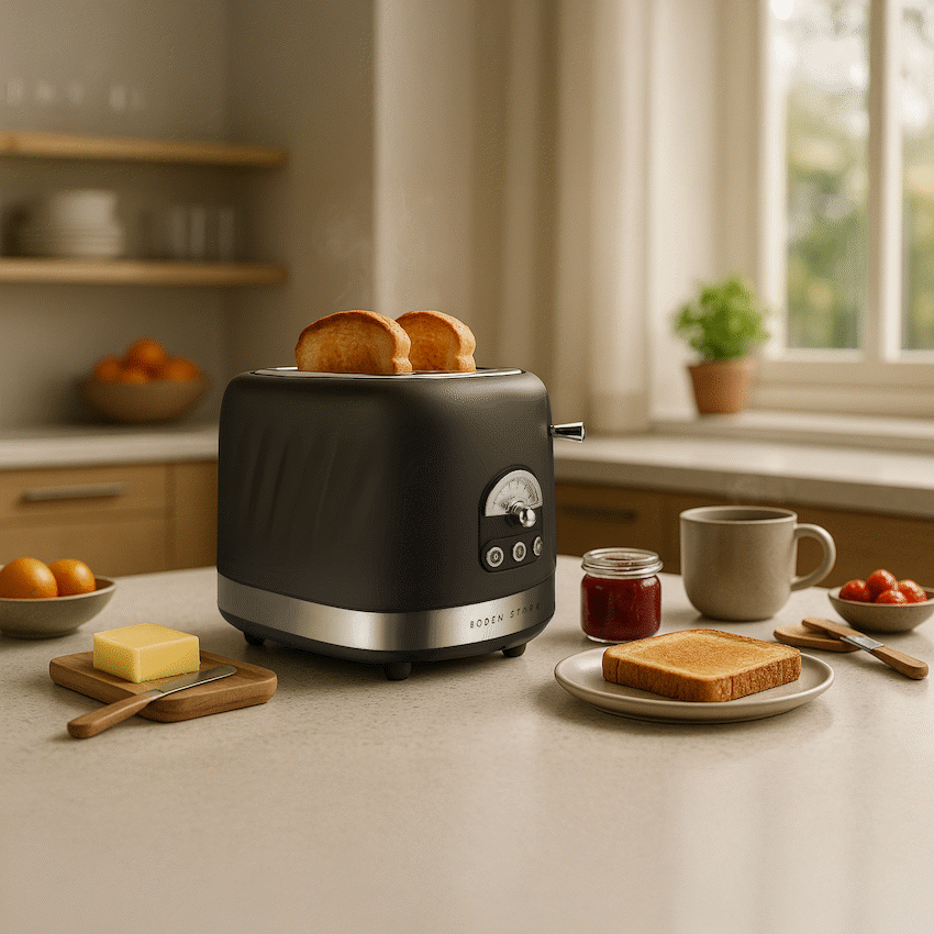 Boden Stark 2-Slice Stainless Steel Toaster - Image 7
