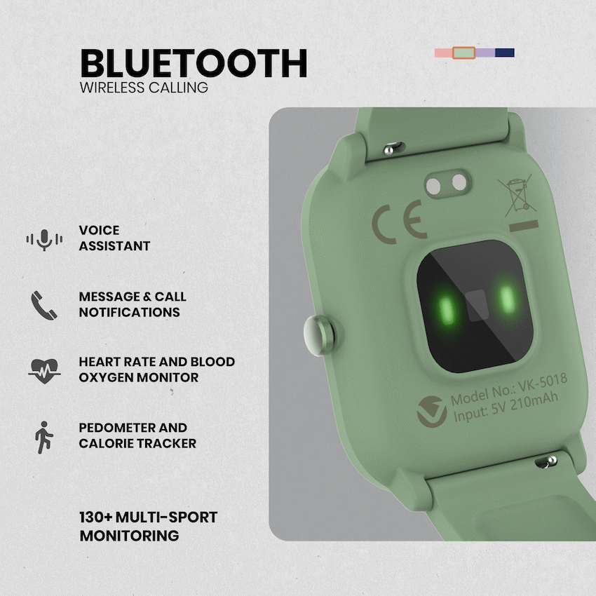 Volkano Vivo Series Kids Smart Watch - Sage Green - Image 8