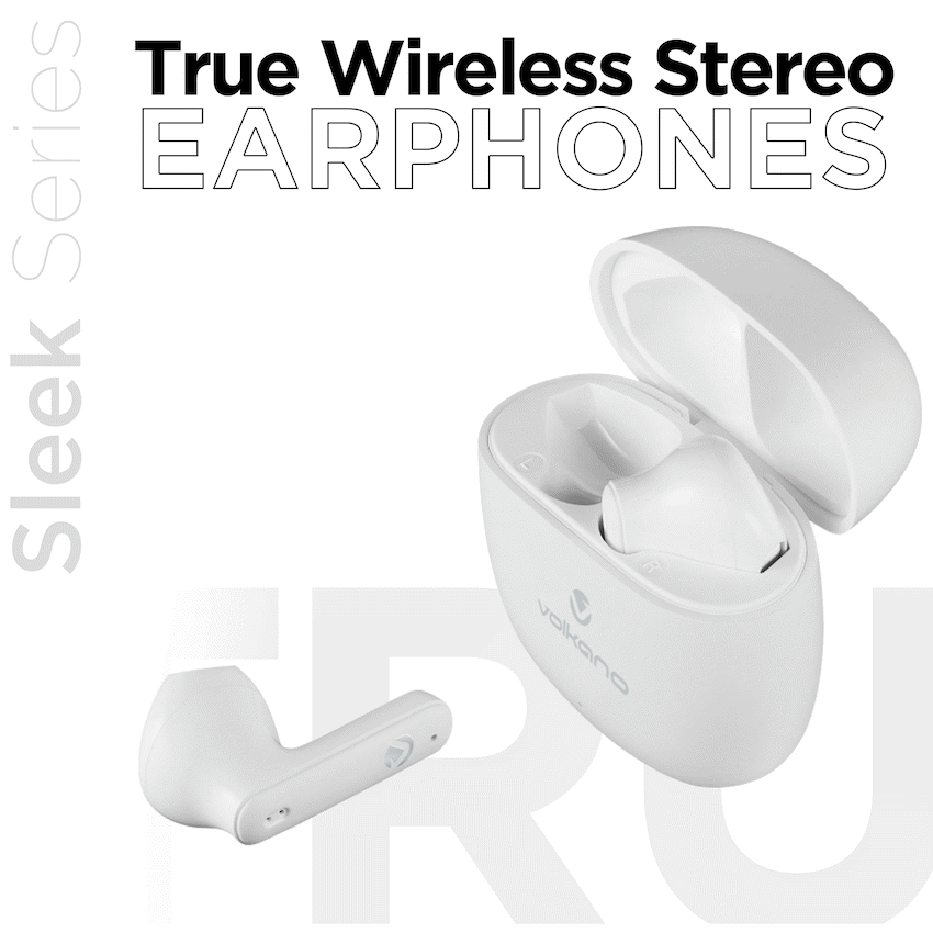 Volkano Sleek Series TWS Earphones - White - Image 21