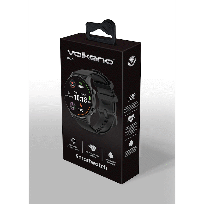 Volkano Halo Series Smartwatch - Black - Image 10