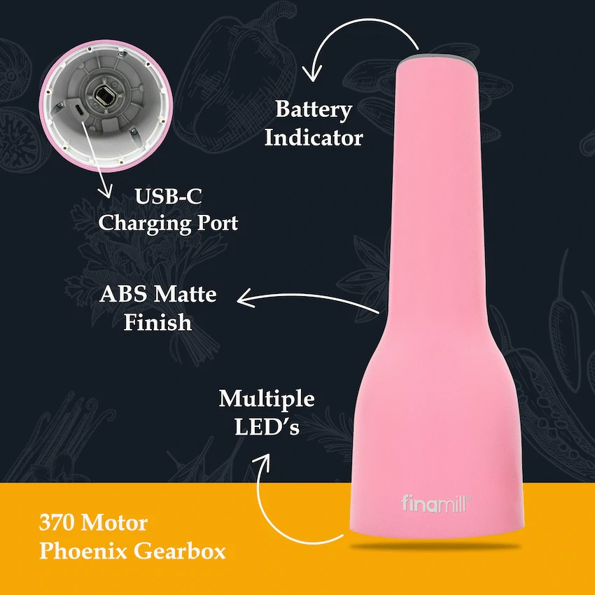 FINAMILL RECHARGEABLE grinder - Pink - Image 12