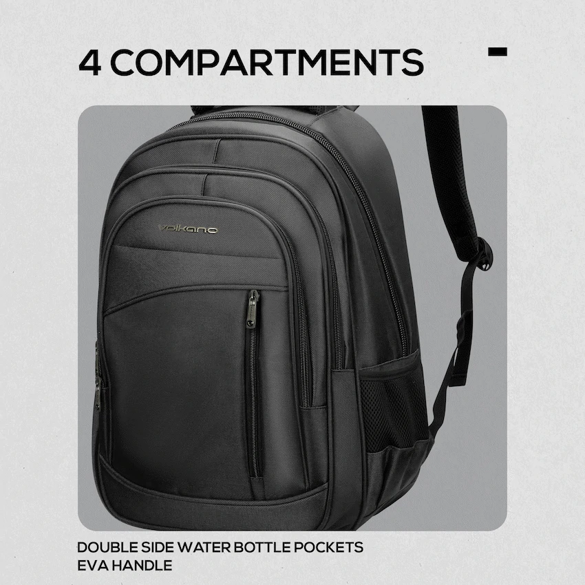 Volkano Spectre 15.6" Laptop Backpack - Black - Image 21