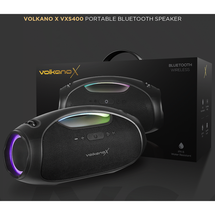 VolkanoX VXS400 Portable Bluetooth Speaker - Black - Image 6