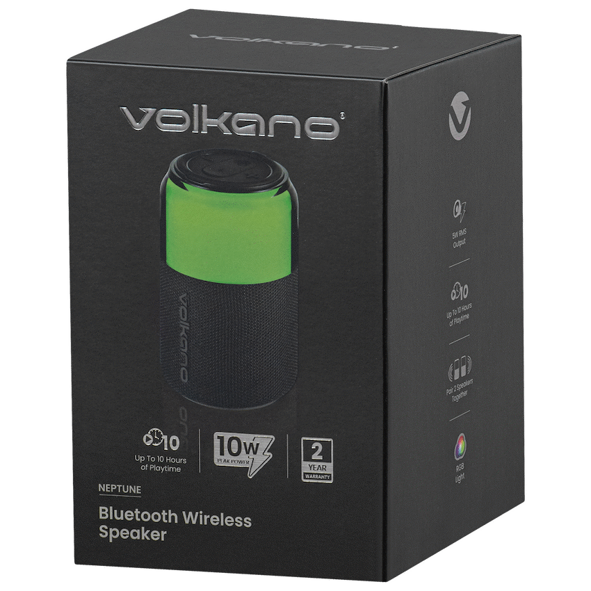 Volkano Neptune Bluetooth Wireless Speaker - Black - Image 13