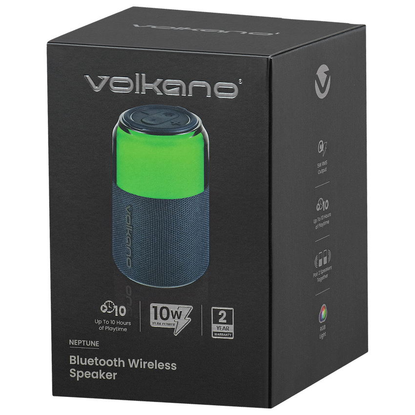 Volkano Neptune Bluetooth Wireless Speaker - Blue - Image 8