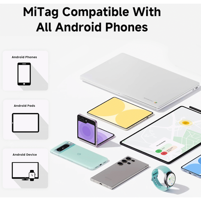 MiTag Android Tag with Keyring - 4 Pack - Image 13
