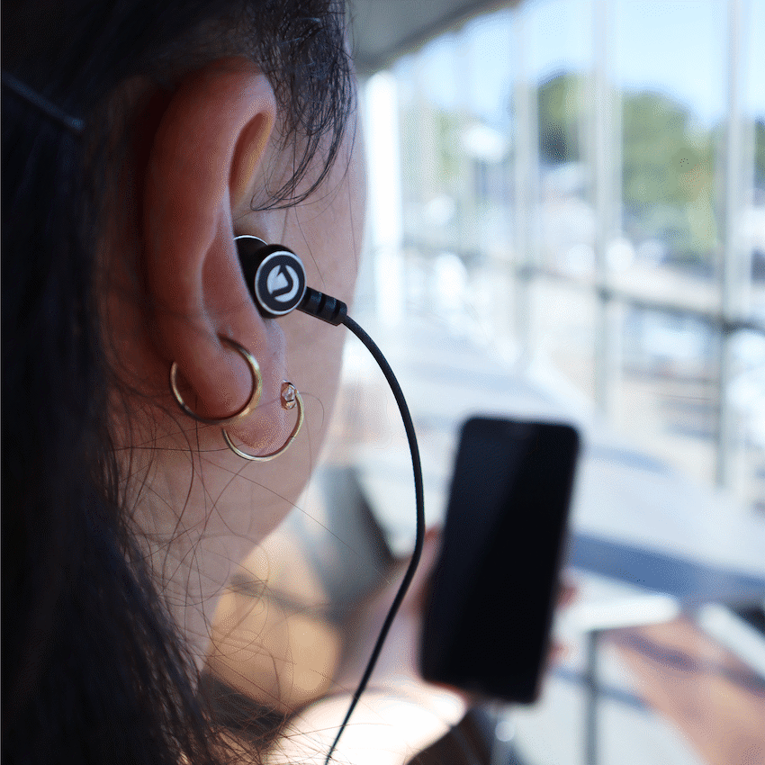 Volkano Earphones with Mic - STANNIC SERIES - Black - Image 11