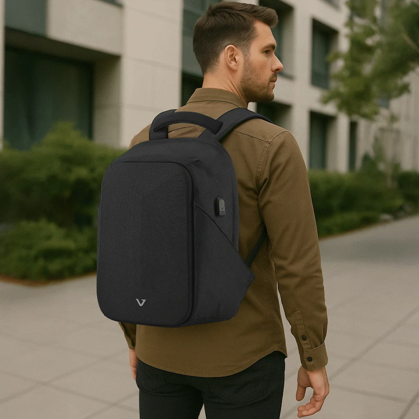 Volkano Trident 15.6" Laptop Backpack - Black - Image 17