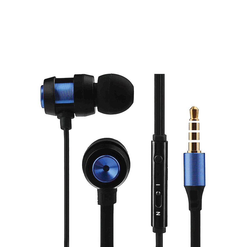 Volkano Alloy Series Metal Earphone - Blue - Image 13