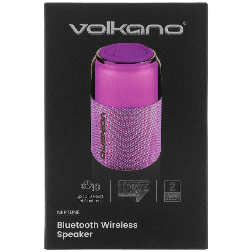 Volkano Neptune Bluetooth Wireless Speaker - Purple - Image 14