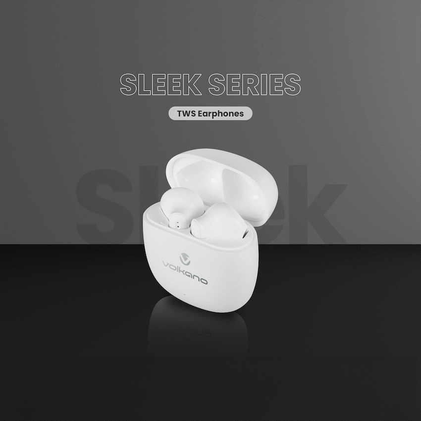 Volkano Sleek Series TWS Earphones - White - Image 25