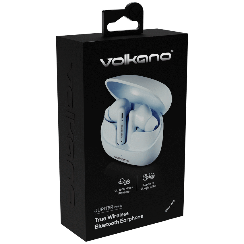Volkano Jupiter Series TWS Earphones - Pastel Blue - Image 17