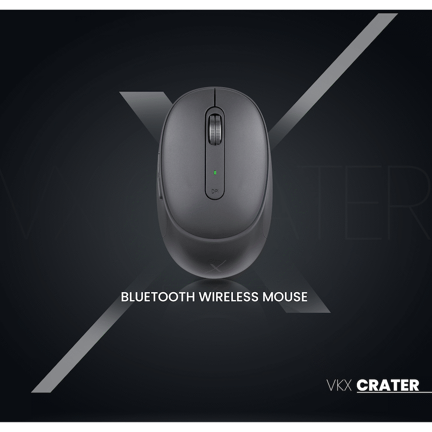 VolkanoX Crater Bluetooth Wireless Mouse - Graphite - Image 6