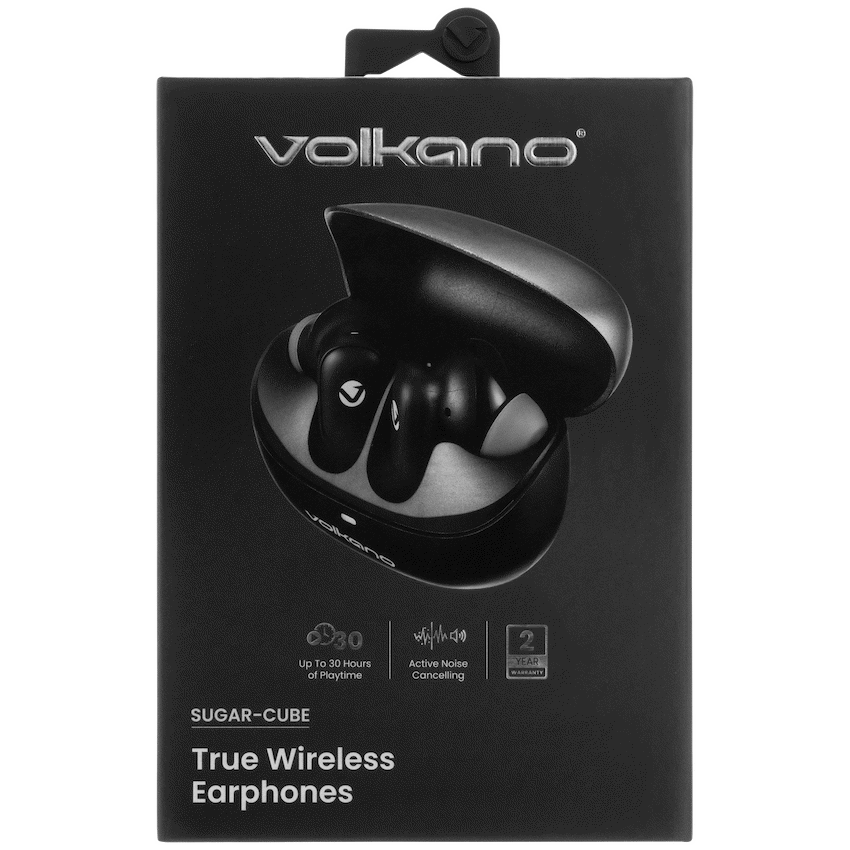Volkano Sugar-Cube Active Noise Cancelling True Wireless Earphones - Black - Image 20