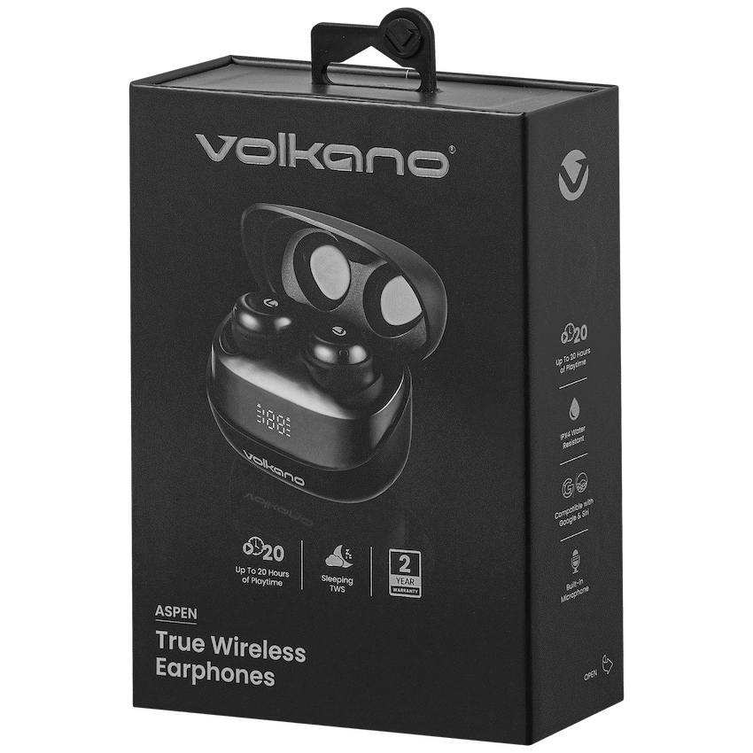 Volkano Aspen True Wireless Earphones - Black - Image 18
