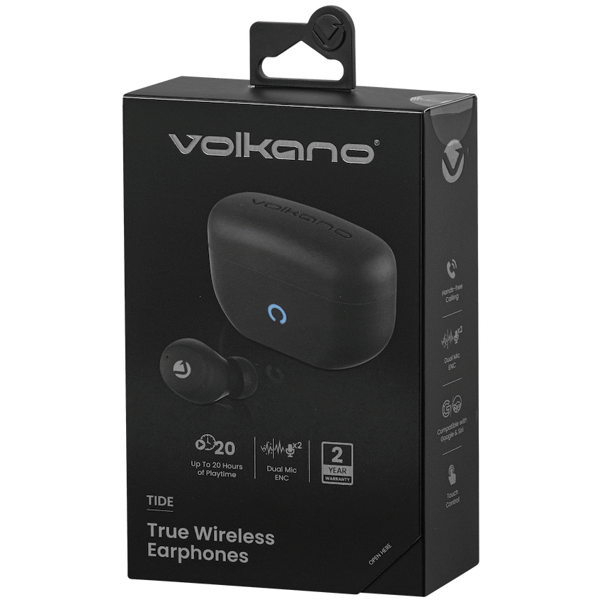 Volkano Tide Series True Wireless Earphones - Black - Image 13
