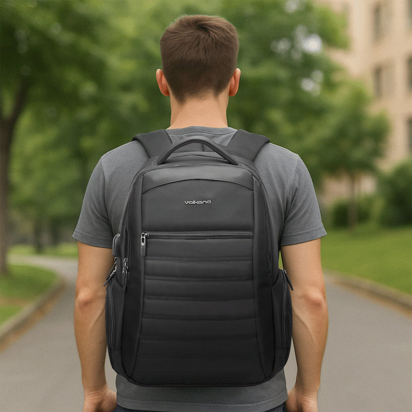 Volkano Boston 15.6" Laptop Backpack - Black - Image 7