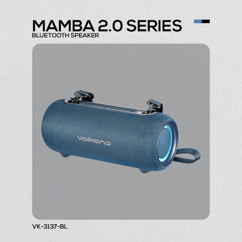 Volkano Mamba 2.0 Series Bluetooth Speaker - Blue - Image 14